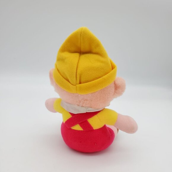 Pinocchio Plush Doll With Yellow Hat &‎ Red Overalls - 8" Tall Disney Stuffed - Picture 3 of 6